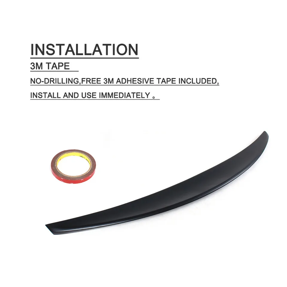 FRP Unpainted Black Primer Rear Trunk Lip Spoiler Wing for Maserati GranTurismo Coupe 2012 - 2014 | Автомобили и мотоциклы