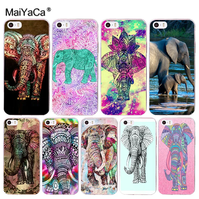 Мягкий ТПУ чехол для телефона MaiYaCa Tribal Tattoos Elephants iPhone 8 7 6 6S Plus X XS MAX XR 5 5S SE 11pro max|case