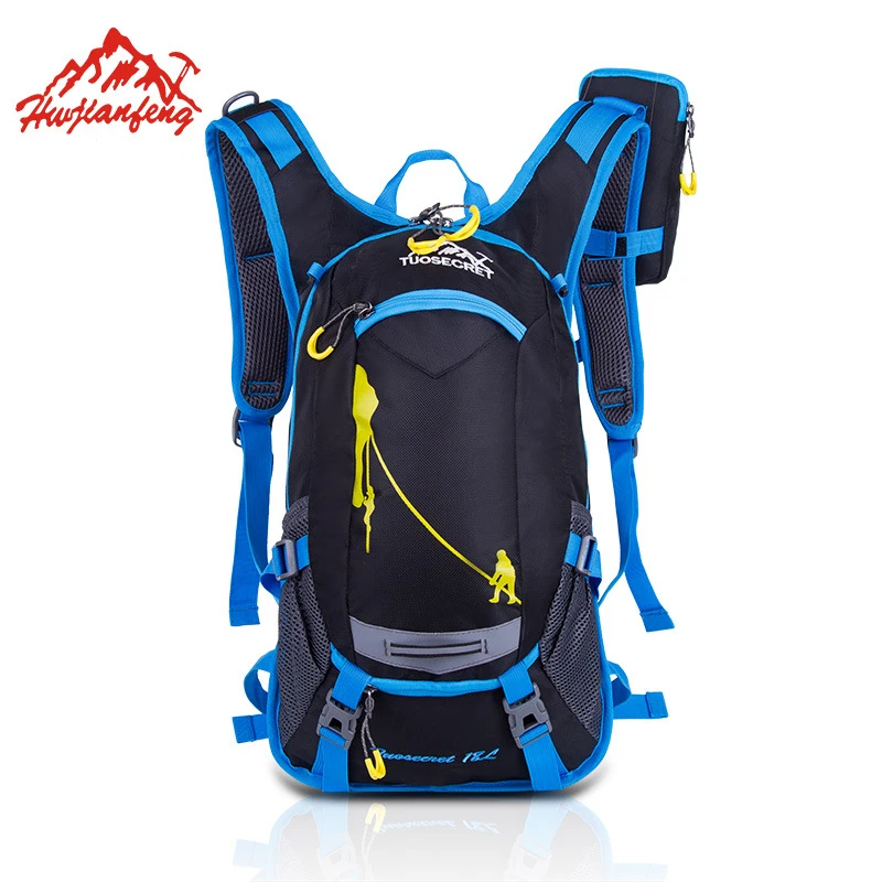 Blue/green 18L Waterproof Bicycle Backpack+2L Water Bag Outdoor Sport Hiking Backpacks Bike Cycling Camping With Rain Cover|bag outdoor|outdoor