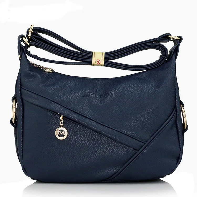 Dark blue Брендовая сумка, черный, серый, хаки, синий, бордовый, коричневый, Деловые женские сумки-мессенджеры, передний карман на молнии, для работы, OL Bolsas Femininas - Цвет: Dark blue