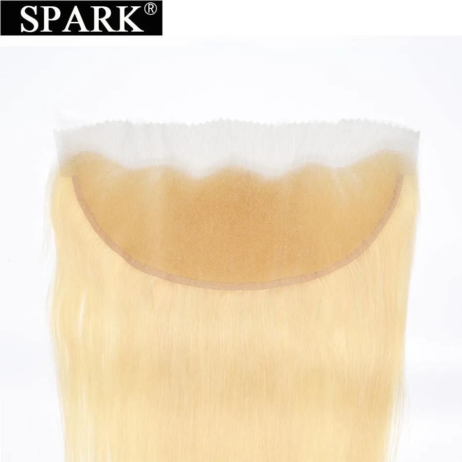 Волосы Remy Spark бразильские 13 дюймов X4 дюйма свободная часть #613 медовые светлые