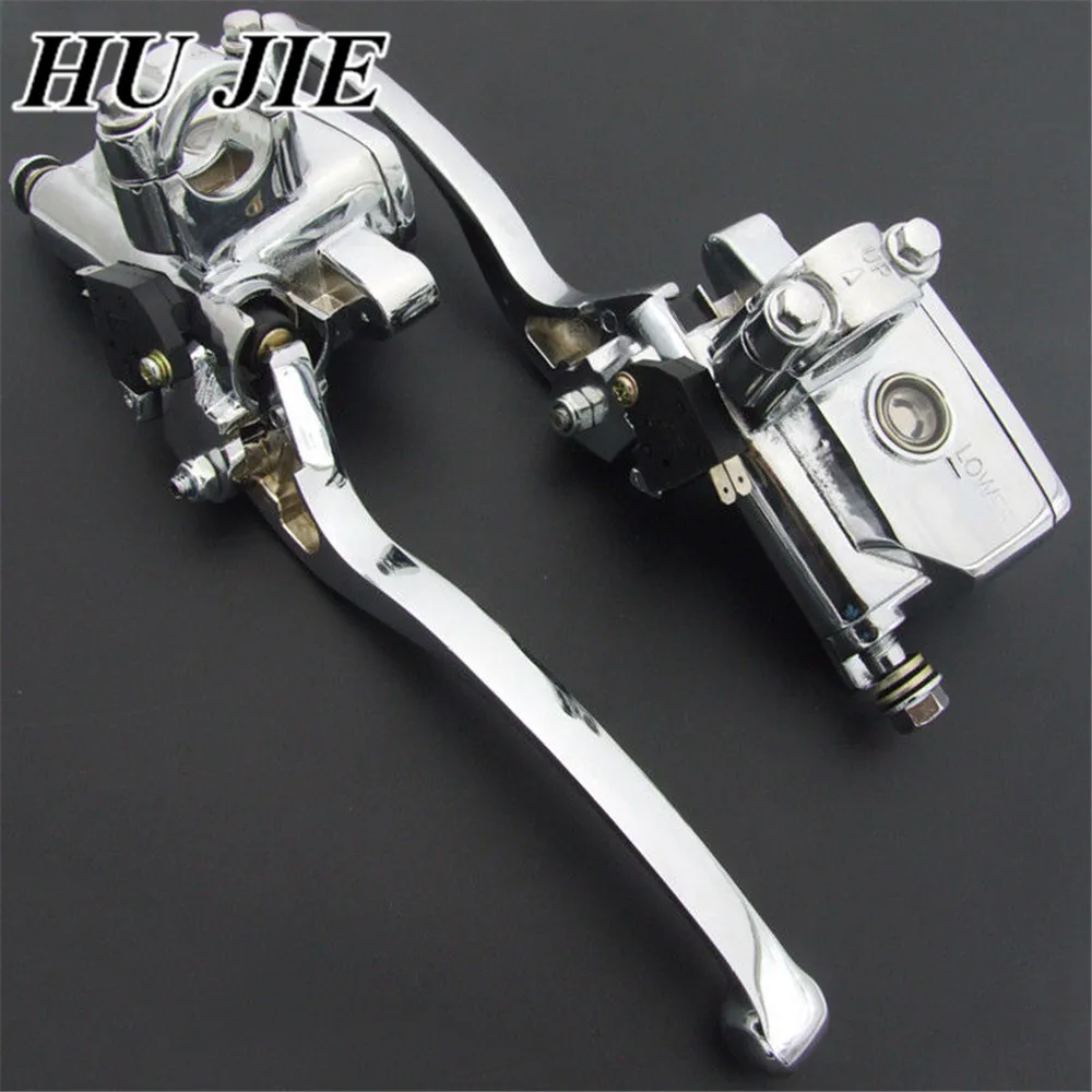 

7/8'' Universal Motorcycle Brake Clutch Master Cylinder Lever 14mm Piston Size For Honda Suzuki Triumph Aprilia BMW