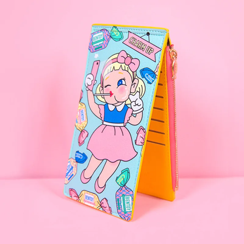 Милый мультфильм Kawaii держатель для карт Корея Универсальный длинный телефон