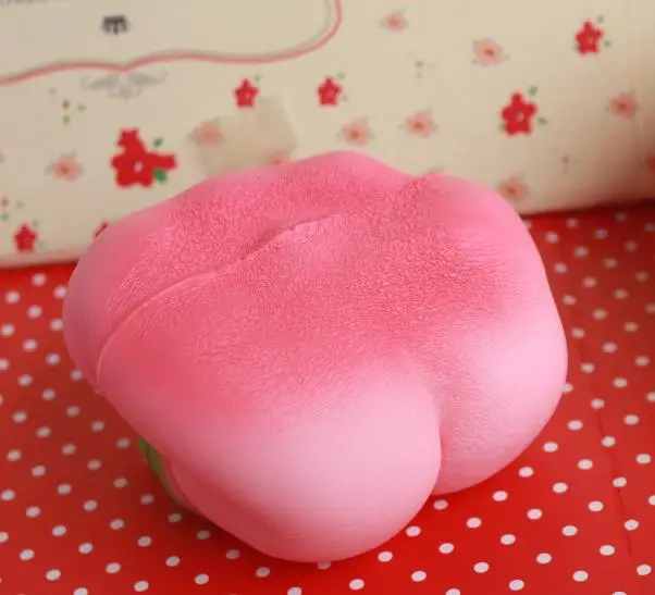 18 шт lot 11cm kawaii jumbo розовый персик Редкие сжимаемые ПУ игрушки для мальчиков и