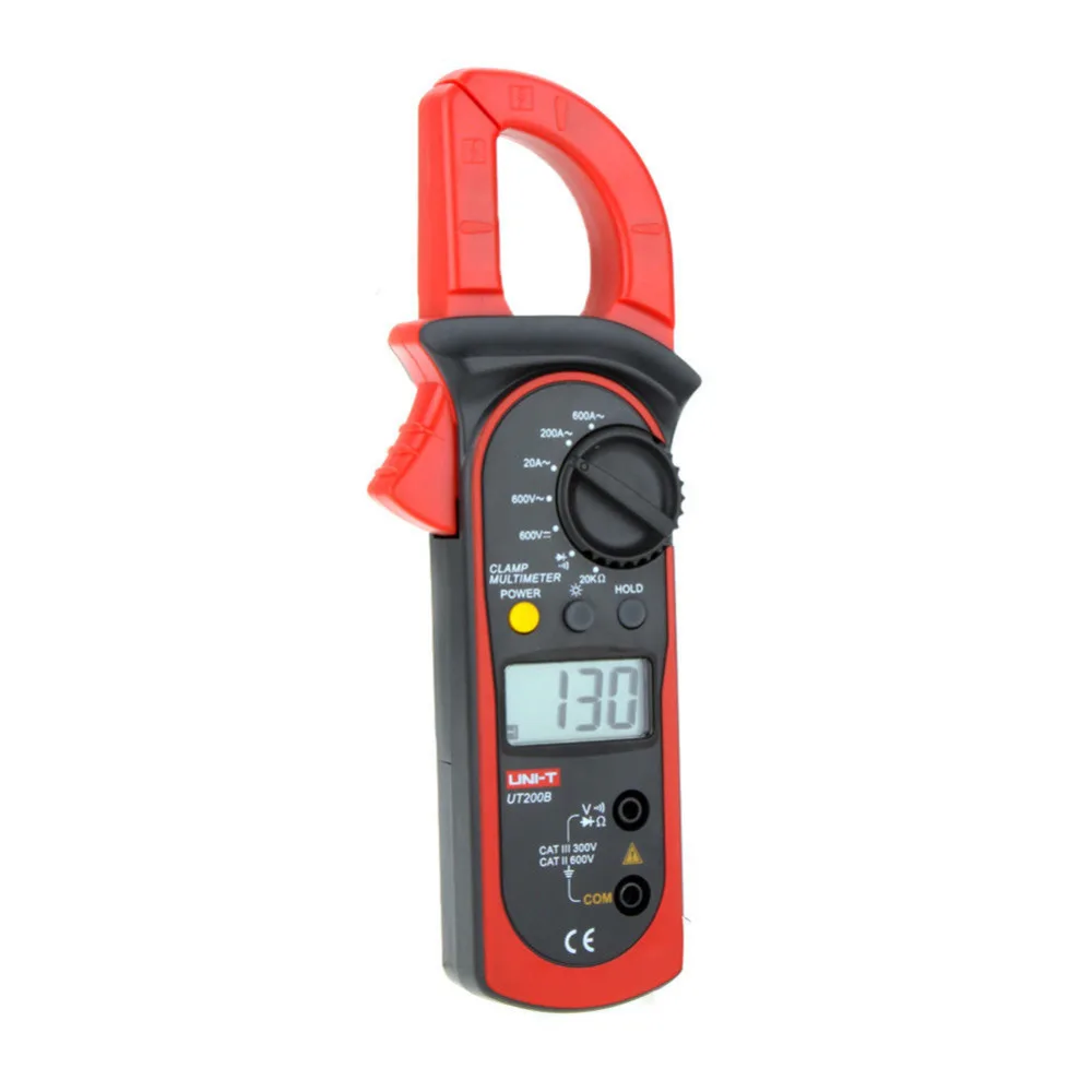 UNI-T UT200B ЖК дисплей электрические Professional подсветка 600A AC/DC напряжение переменного тока Сопротивление Цифровой токовые клещи