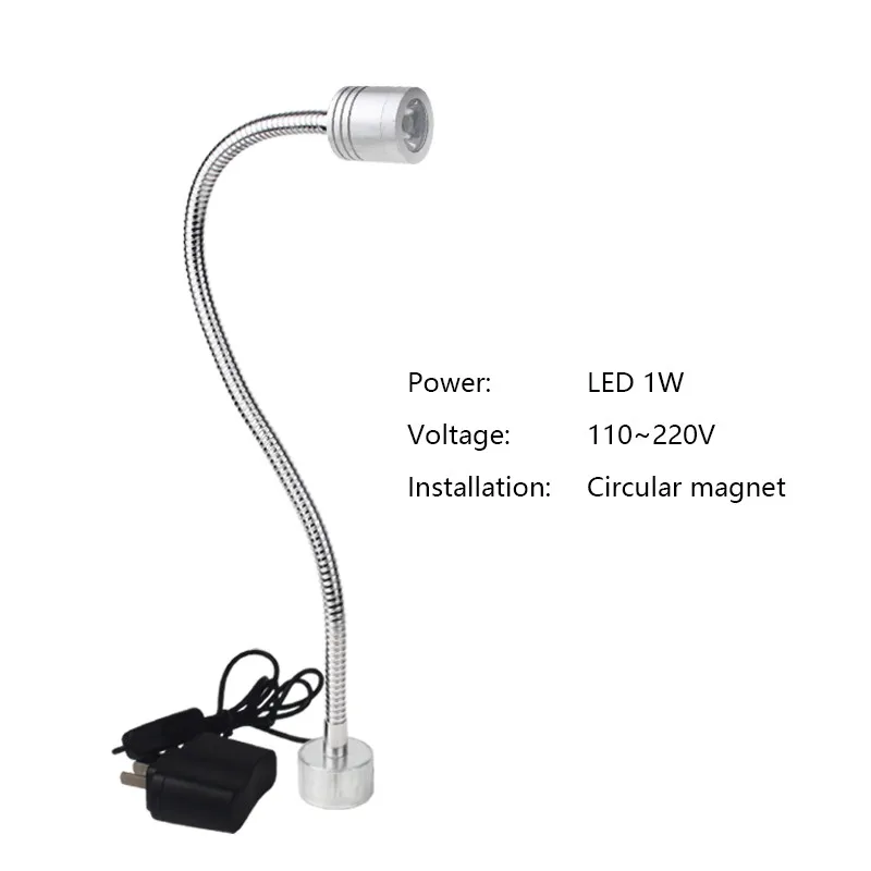 LED 1W 110-220V Y Gooseneck промышленные светодиодные светильники 12 в 24 в 36 В 220 В 1 Вт 3 Вт 4 Вт гаражный свет ультра яркие Швейные машины освещение токарный станок лампа - Цвет: LED 1W 110-220V Y
