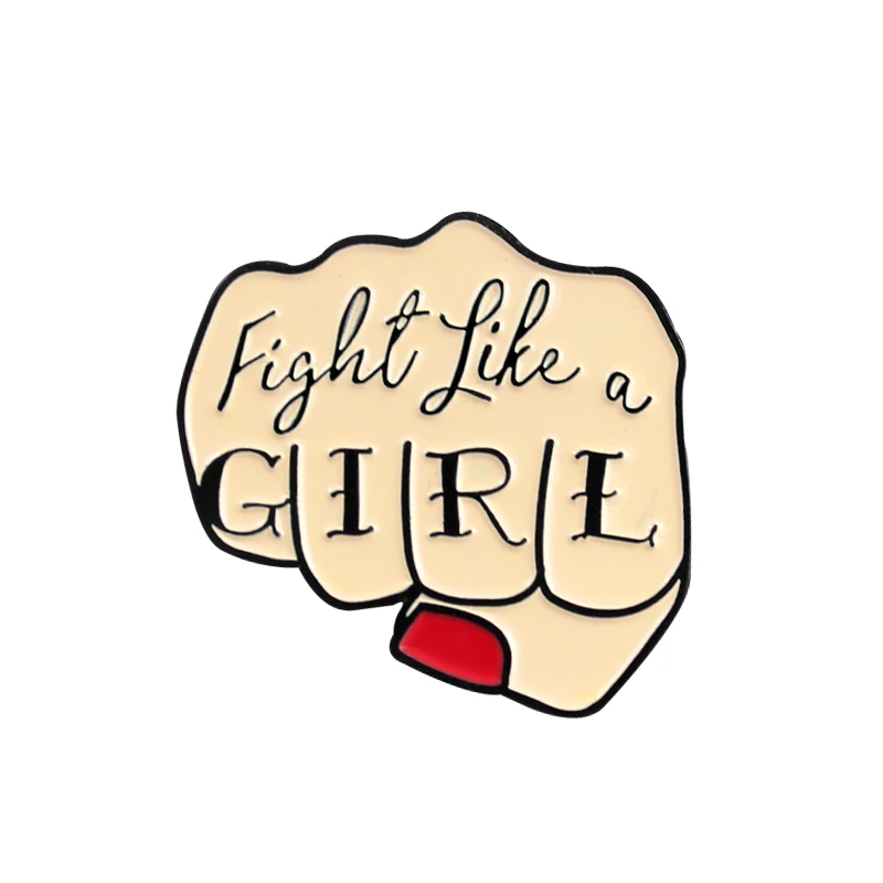 girl Вдохновляющая декларированная брошь в форме буквы NO BAD DAYS NO BAD VIBES Girl power эмалированные шпильки деним счастливый значок ювелирные украшения для феминисток подарки - Окраска металла: girl