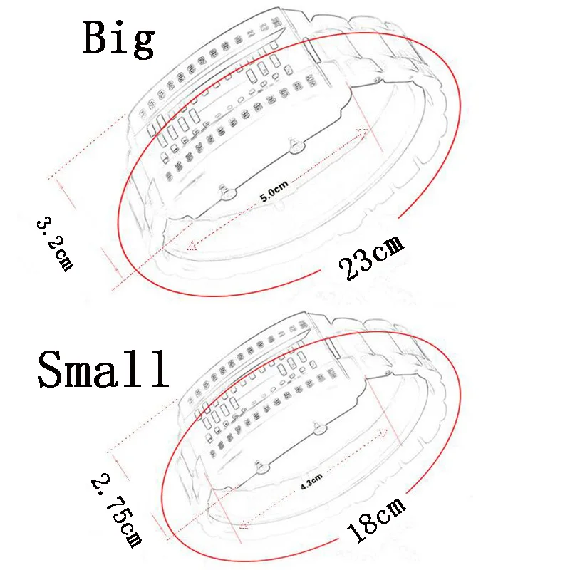 2018 GSWP модные Креативные часы Для мужчин Элитный бренд цифровой светодиодный