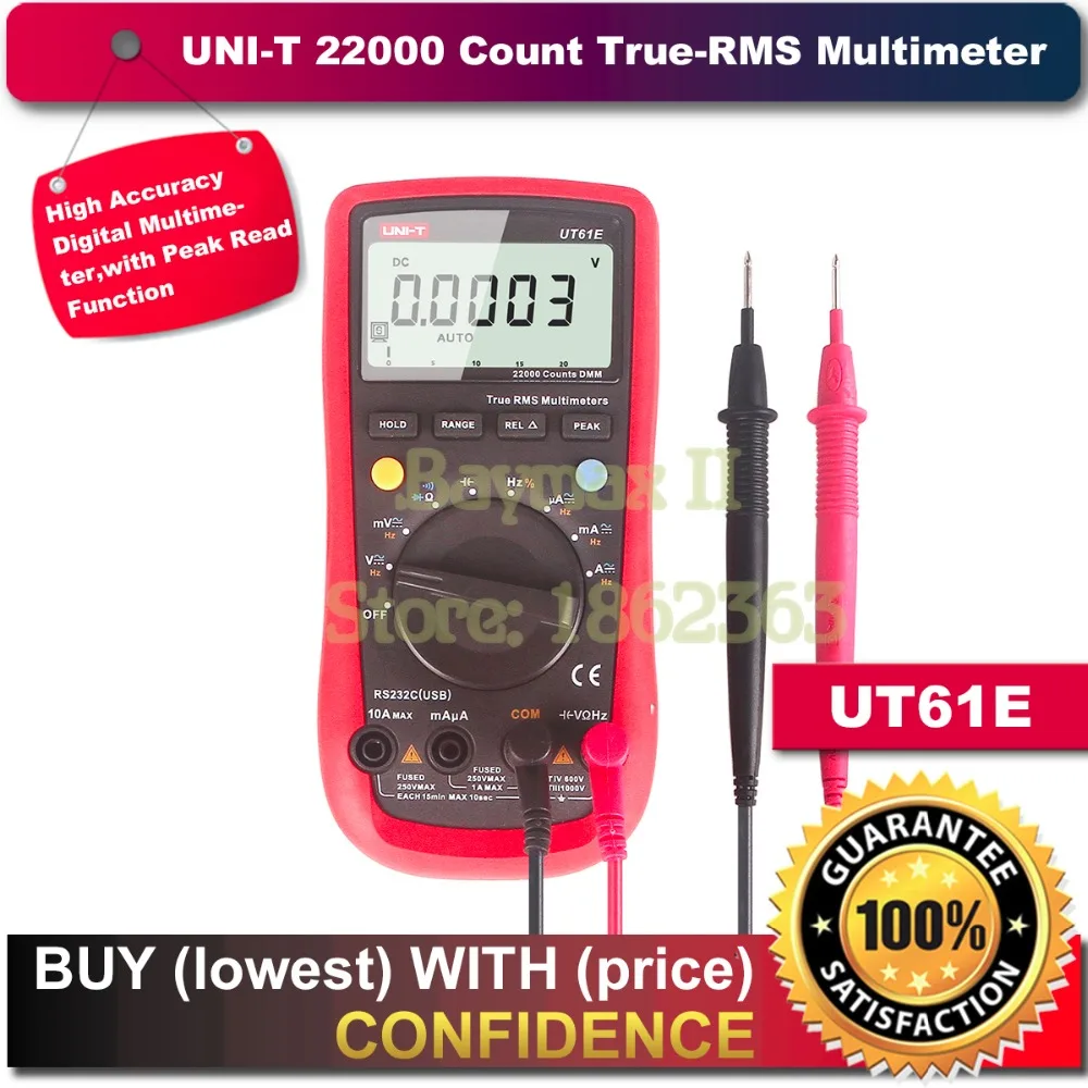 UNI T UT61E 22000 отсчетов цифровой мультиметр измеряющий истинные квадратичные