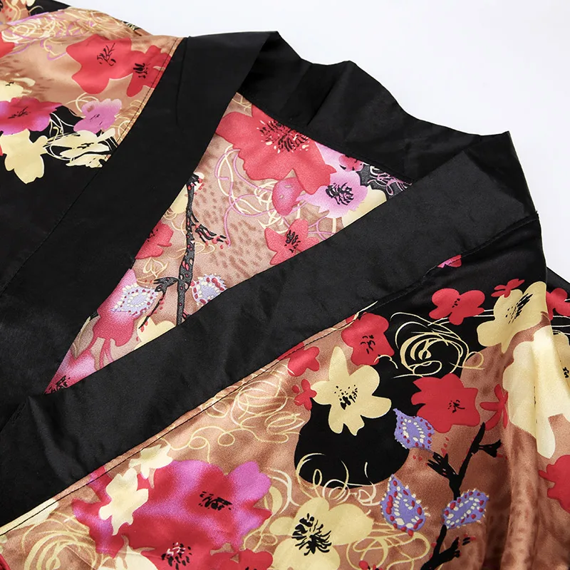 Feeetmoi кимоно женское сексуальное белье горячее атласное Эротическое с глубоким v