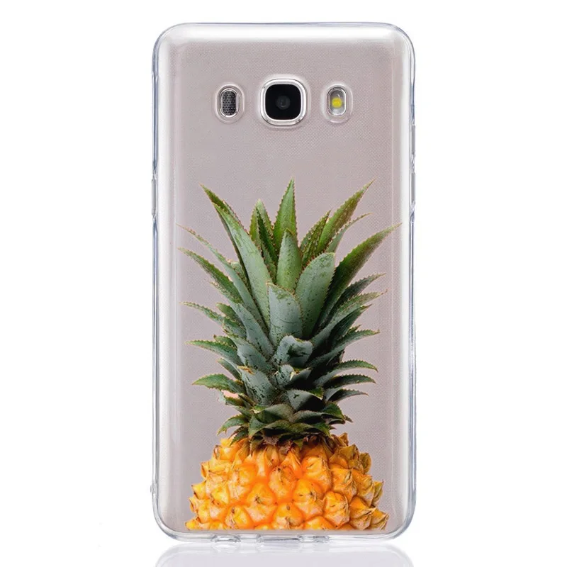 Для Samsung Galaxy A3 A5 2016 2017 A300 A320F A510 A520F TPU цветной мягкий чехол с рисунком ананаса