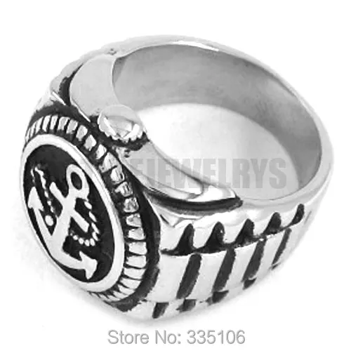 Бесплатная доставка! Кольцо с якорем ювелирное изделие из нержавеющей стали