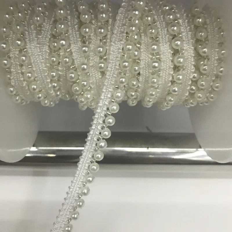 1 ярд Красивые цветочные кружевные жемчужные ткани шитые сетки центральный