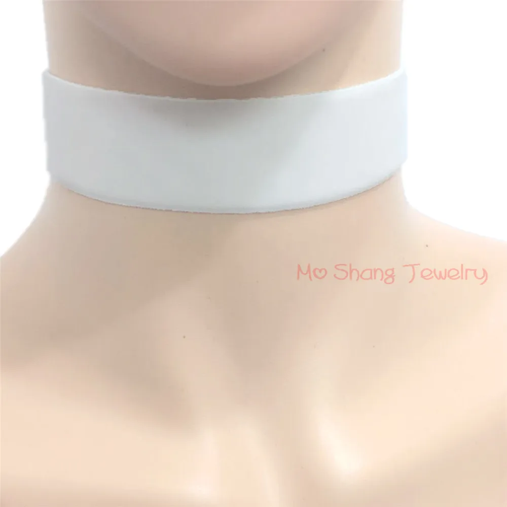 Бархатный воротник в стиле Харадзюку короткое ожерелье черного или белого цвета