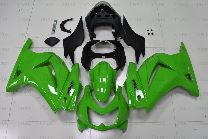 Пластиковые обтекатели неокрашенные для EX250 2008 2014 Body Kits EX 250 2011 зелено черные