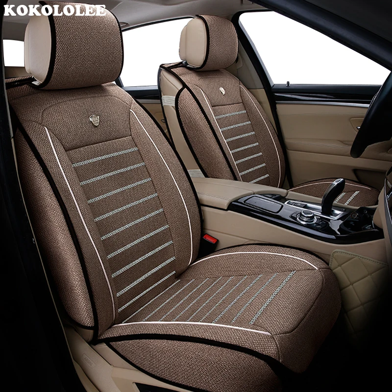 Kokololee льняной чехол на автомобильное сиденье для Toyota corolla chr auris wish aygo prius avensis camry 40