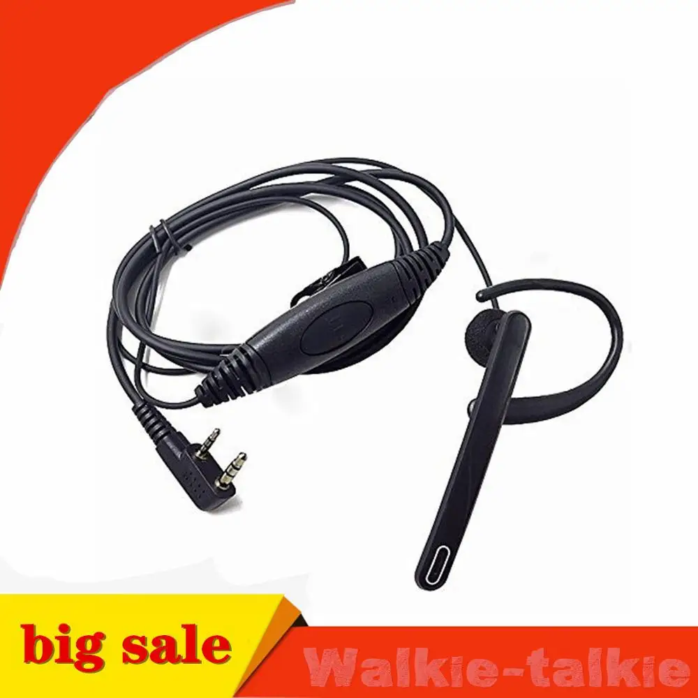 2 шт. 2Pin иди и болтай Walkie Talkie “иди ухо клип Динамик гарнитуры микрофон для Baofeng