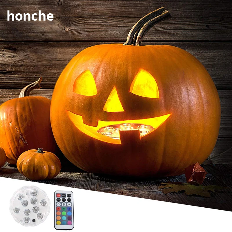 4 пакеты подводные светодиодные лампы Водонепроницаемый с пульта дистанционного