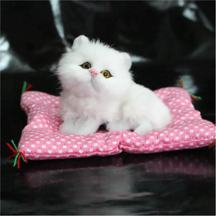 

1pcs 16cm Lovely Simulation Animal Doll Plush Sleeping Cats Toy with Sound Kids Toy Birthday Gift Doll Decorations stuffed toys