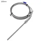 2 м термопарный зонд типа K 50 мм100 мм150 мм200 мм термопара из нержавеющей стали датчик температуры 0-400 градусов