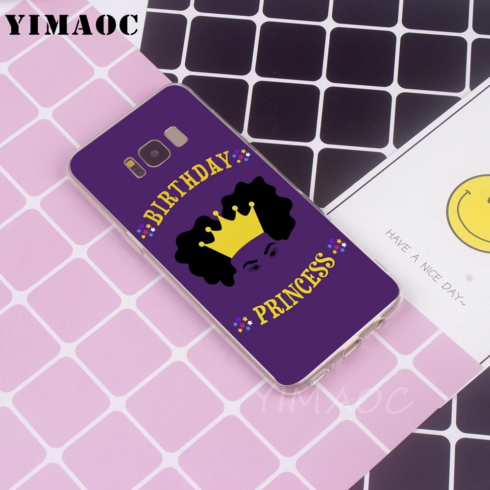 Мягкий патриотический чехол YIMAOC для принцессы на день рождения Galaxy j3 j5 j6 j7 A5 A6 A7 A8