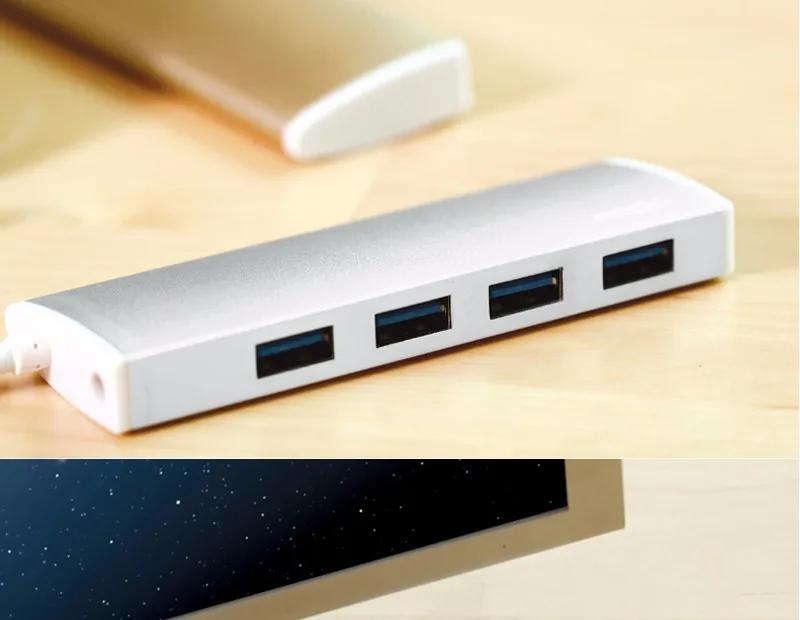 Для Mac дизайн мини высокое качество высокая Скорость Алюминий 4 Порты и разъёмы USB 3,0 концентратор-серебро(M3H4-V1-SV