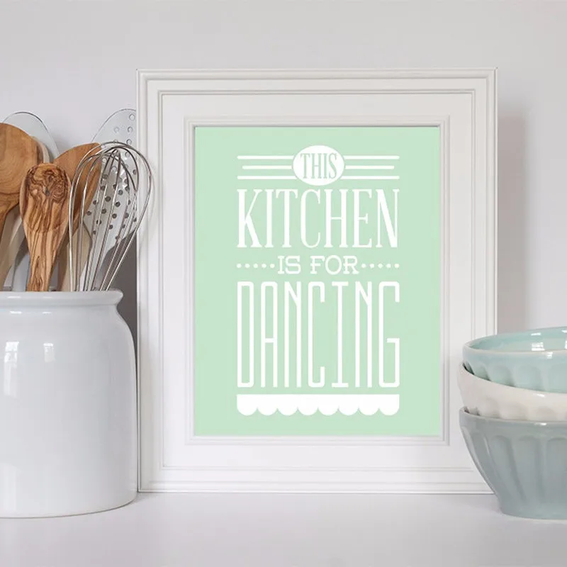 Наша кухня для танцев моя Художественная печать холст картина постер Холст