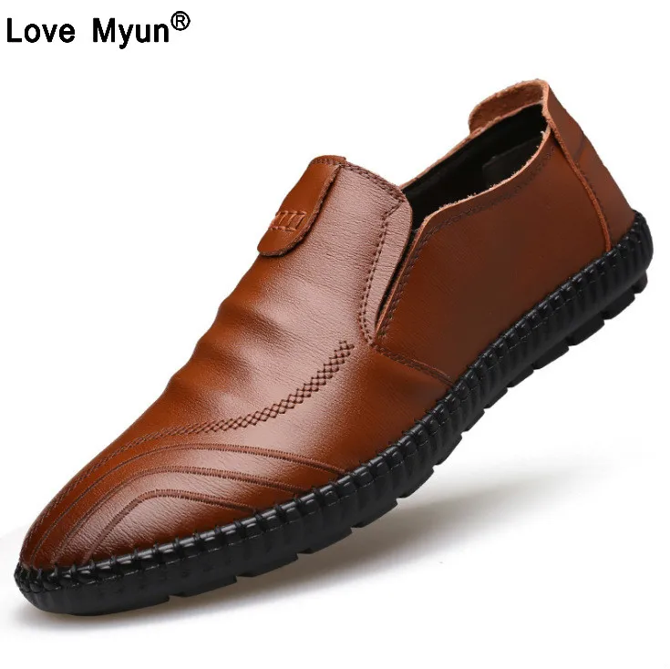 

Luxury Brand Leather Men brogue Moccasins Loafers Men Business Dress Formal Wedding Shoes Pointy Black Shoes Breathable jk90