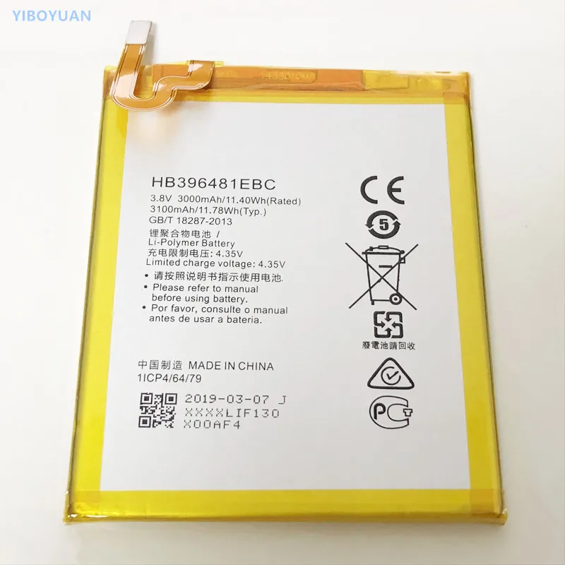 3,8 V 3100 мА/ч, HB396481EBC для huawei Y6 2/Y6 II/CAM-L03 CAM-L21 CAM-L23 CAM-L32 Батарея