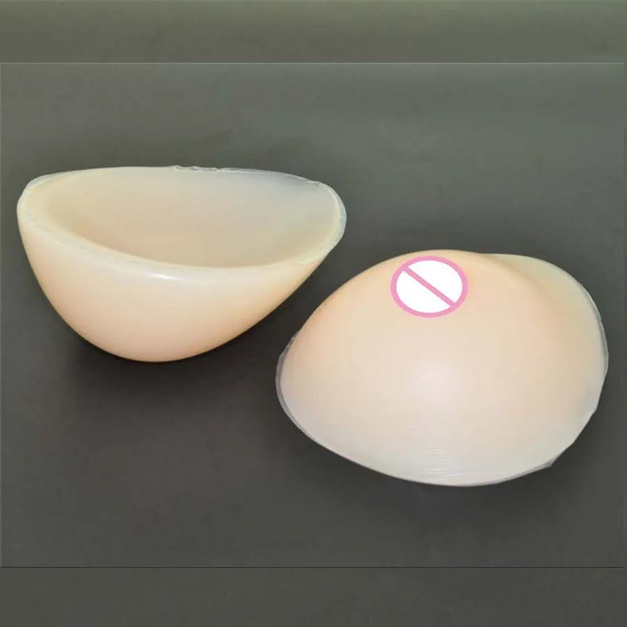 1pair 1000g D cup Beige Drop Fake Silicone breast form Insert Artificial soft touch Boobs forms Tits Enhancer bra Pad for woman