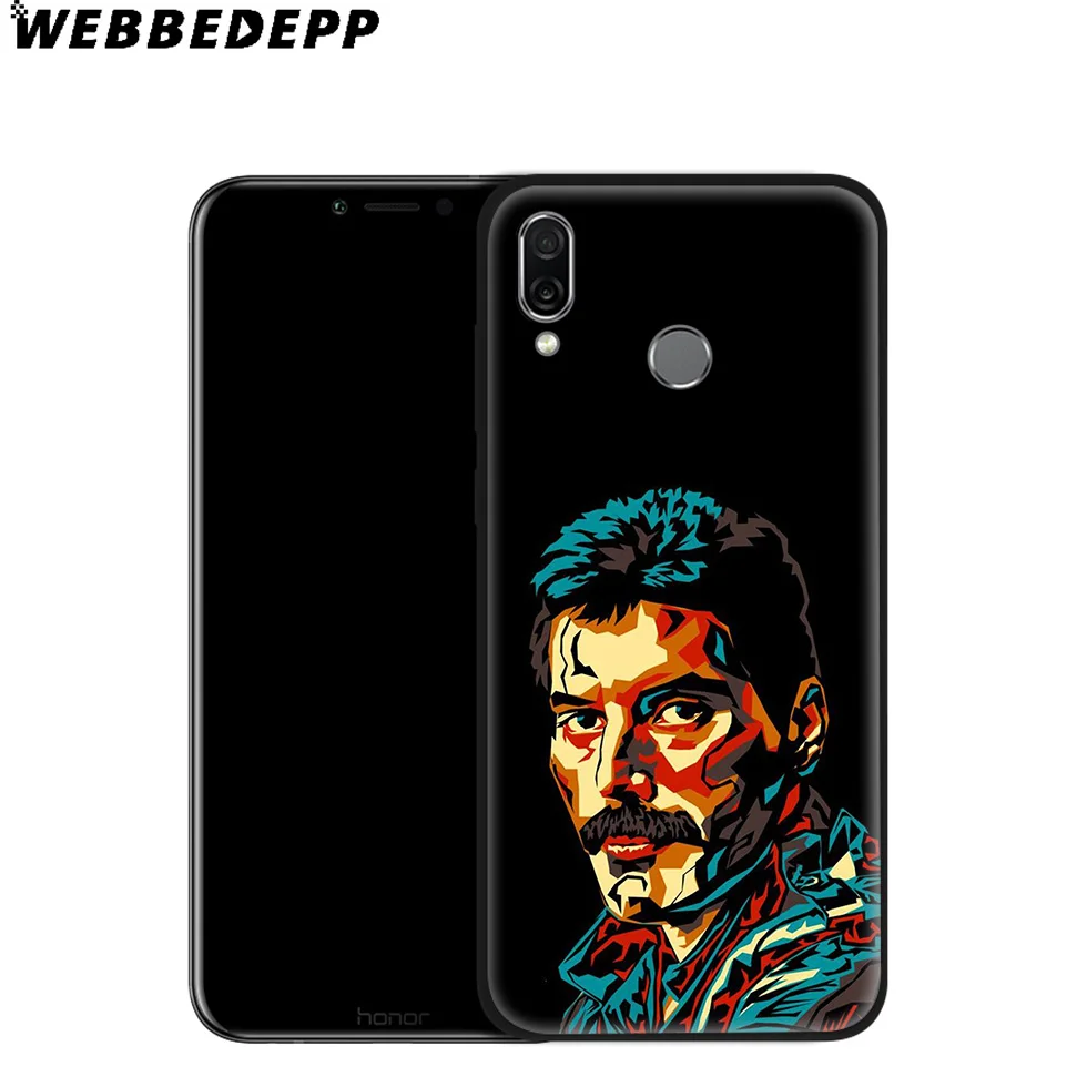WEBBEDEPP Queen Freddie Mercury Soft Case for Huawei Mate Honor 20 6A 7A 7C 7X 8 9 9X 10 View Lite Pro 30 |