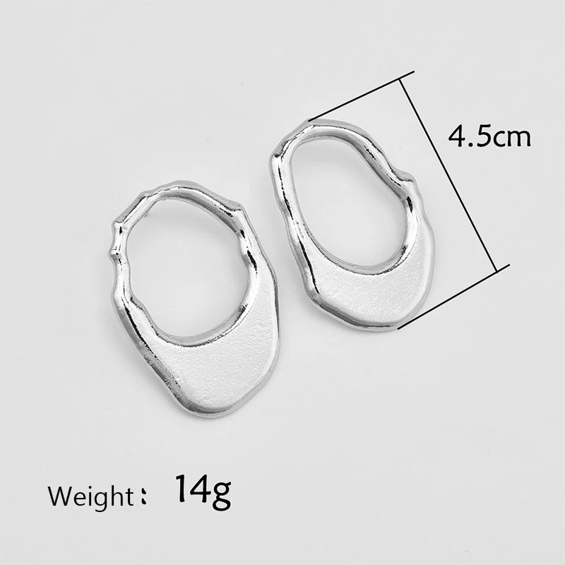 Earings Fashion Jewelry Steampunk Big Geometric Irregular Earring for Women Gold Silver Color Studs Ear | Украшения и аксессуары
