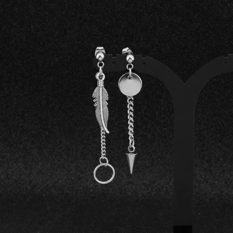 Мужская серьга, мужские сережки из нержавеющей стали, ювелирные изделия для парней, аксессуары, хипстер, гранж стиль, панк, серьги кинжалы для мужчин