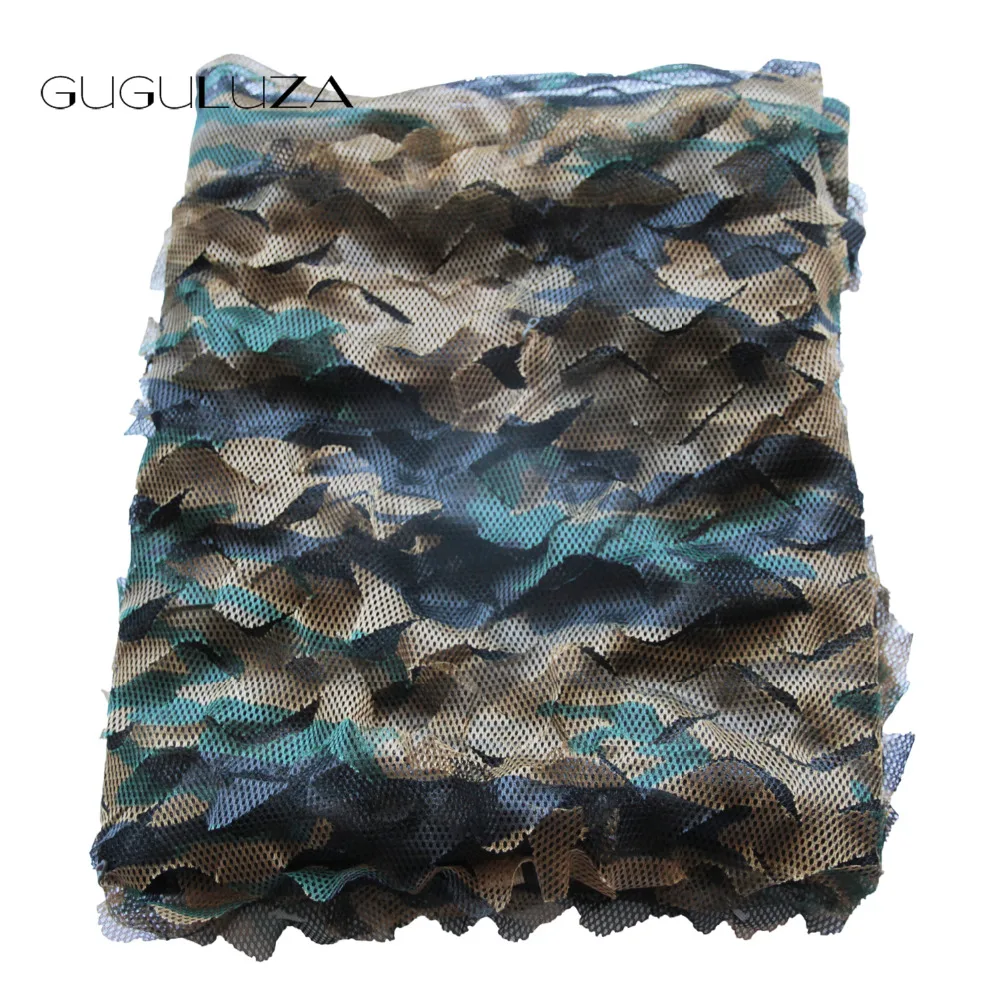 

Двухслойная сетка-призрак gugulдза, Зеленая Сетка с подкладкой, 4,5 м x 1,5 м, камуфляжная сетка, сетка-Скрытие для стрельбы