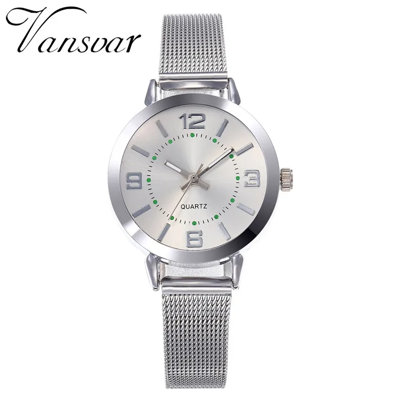 

Women Watches Casual Silver Stainless Steel Mesh Belt Ladies Quartz Wrist Watch Bracelet Girl Clock reloj mujer /d