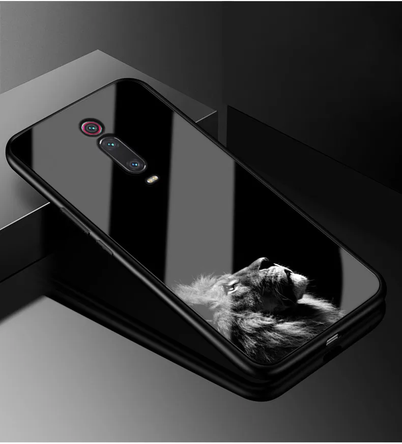 08 Для Xiaomi mi 9 T чехол mi 9 T Pro PC Пластиковый стеклянный чехол для телефона черный ТПУ бампер чехол для Xiaomi mi 9 T Pro mi 9 T mi 9 T Pro 6,39 чехол - Цвет: 08