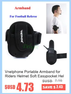 Vnetphone переносная нарукавная Повязка для мотоциклетный шлем мягкий Easypocket шлем домофон гарнитура рефери повязки рефери мешок для рации
