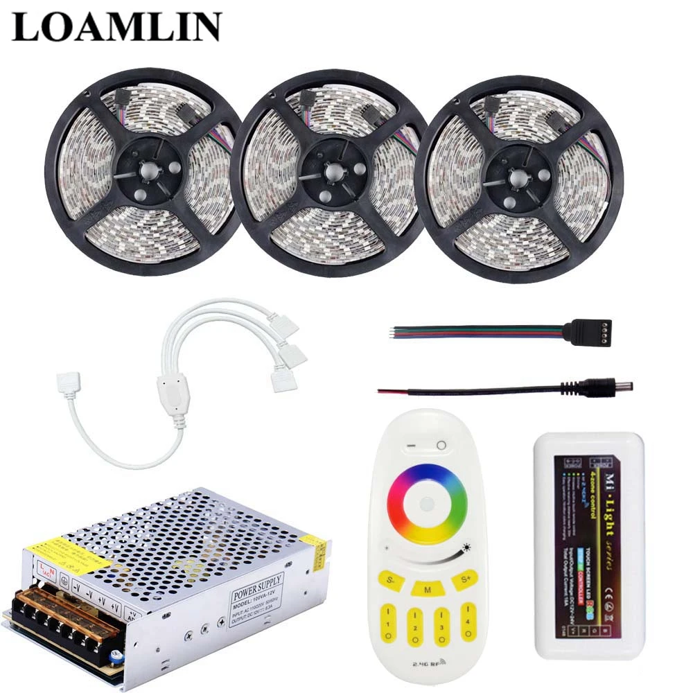 Гибкая светодиодная лента SMD2835/3528 RGB с пультом дистанционного управления Milight