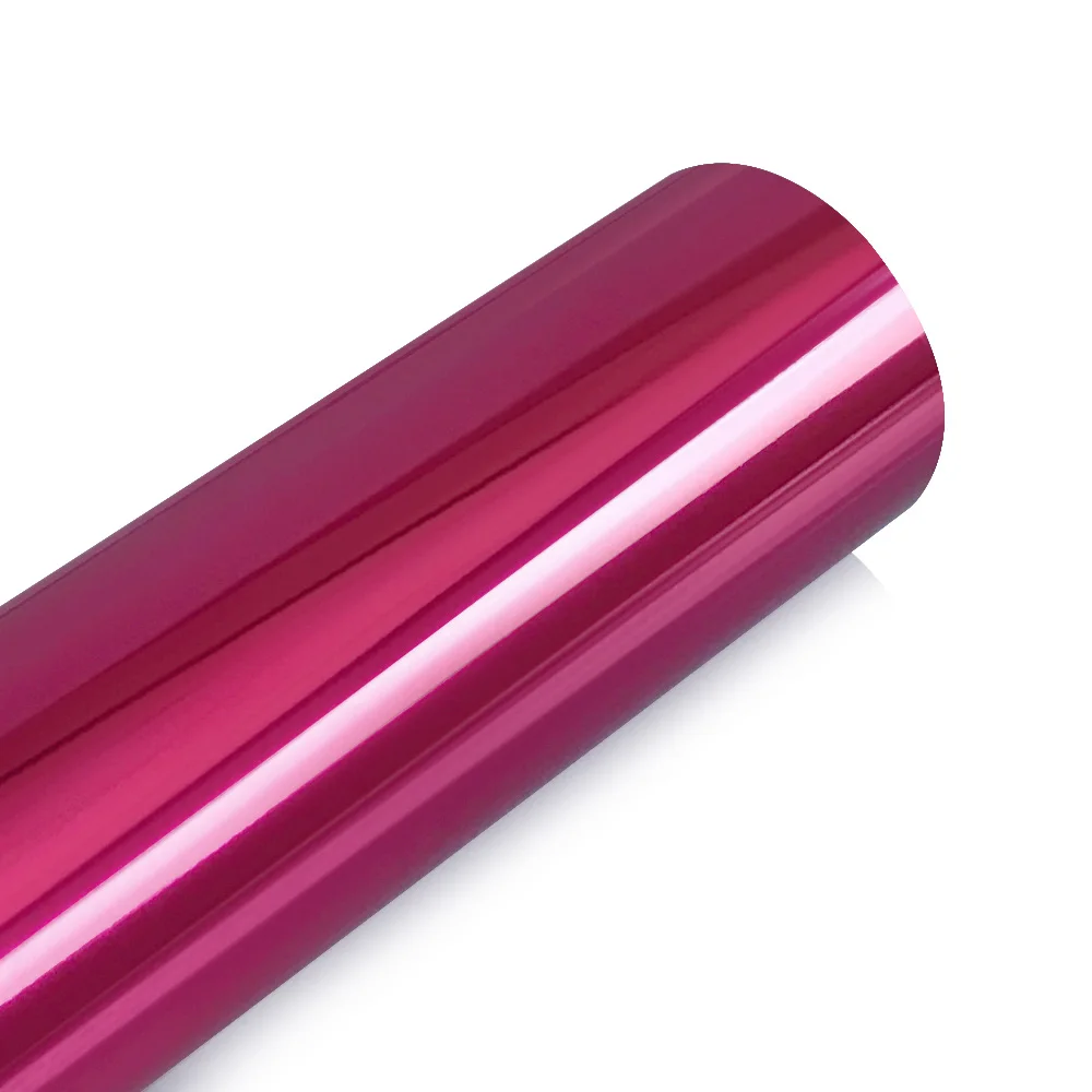 Rose Red 10 см x 100 см хромированная зеркальная виниловая пленка, автомобильная наклейка, наклейка «сделай сам», покрытие для кузова автомобиля, велосипеда, мотоцикла, пленка, Аксессуары для автомобилей - Название цвета: Rose Red