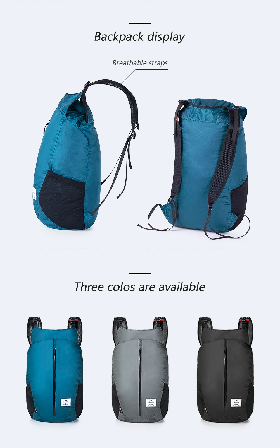 Naturehike Ультра Легкая спортивная сумка Cordura ткань 30D нейлон складной рюкзак для мужчин и женщин путешествия Кемпинг