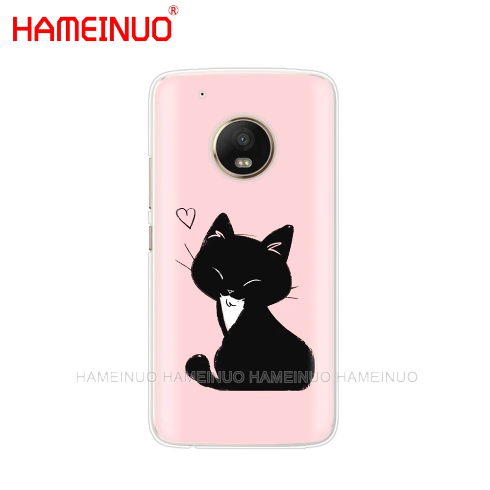 HAMEINUO Kawaii Molang с рисованным аниме собаки кошки кожаный чехол для мобильного телефона чехол для Motorola Moto x4 C G6 G5 G5S G4 Z2 Z3 PLAY PLUS