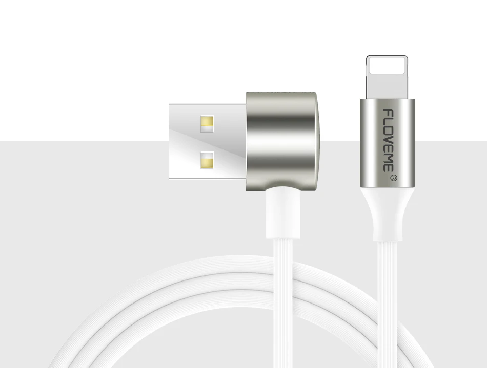 FLOVEME 2 в 1 USB кабель для iPhone X 7 6 s 5S кабель для быстрой зарядки для освещения USB кабель для iPad мобильного телефона