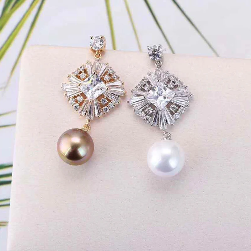 HIBRIDE New Luxury Similated Pearl Drop Earrings For Bridal Jewelry Fashion Design Pendant Brincos Earring E-902 | Украшения и