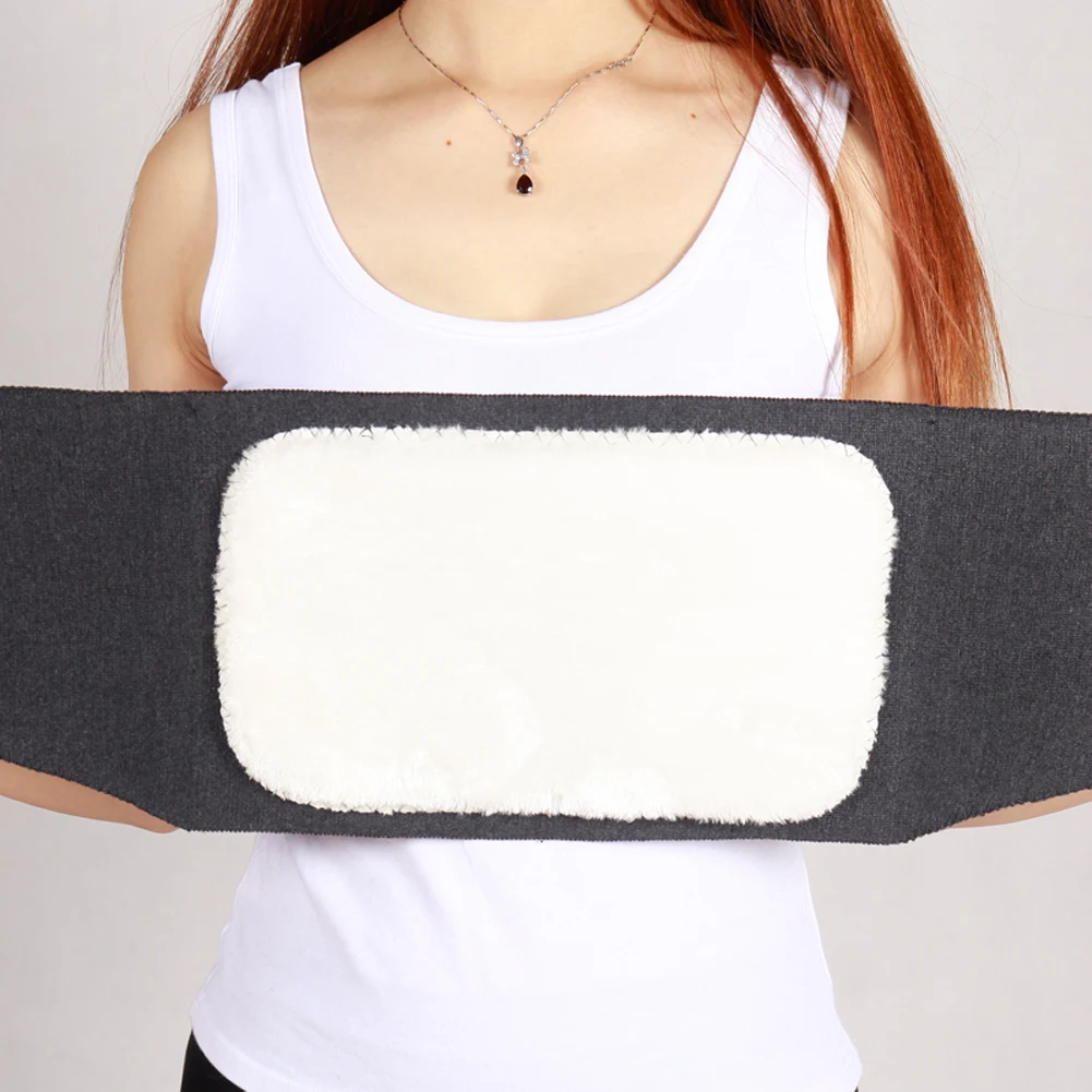 

2019 Winter Adjustable Lumbar Support Belt With Cashmere Thermal Protection Back Waist Support Brace Keep Warm In Cold Weather