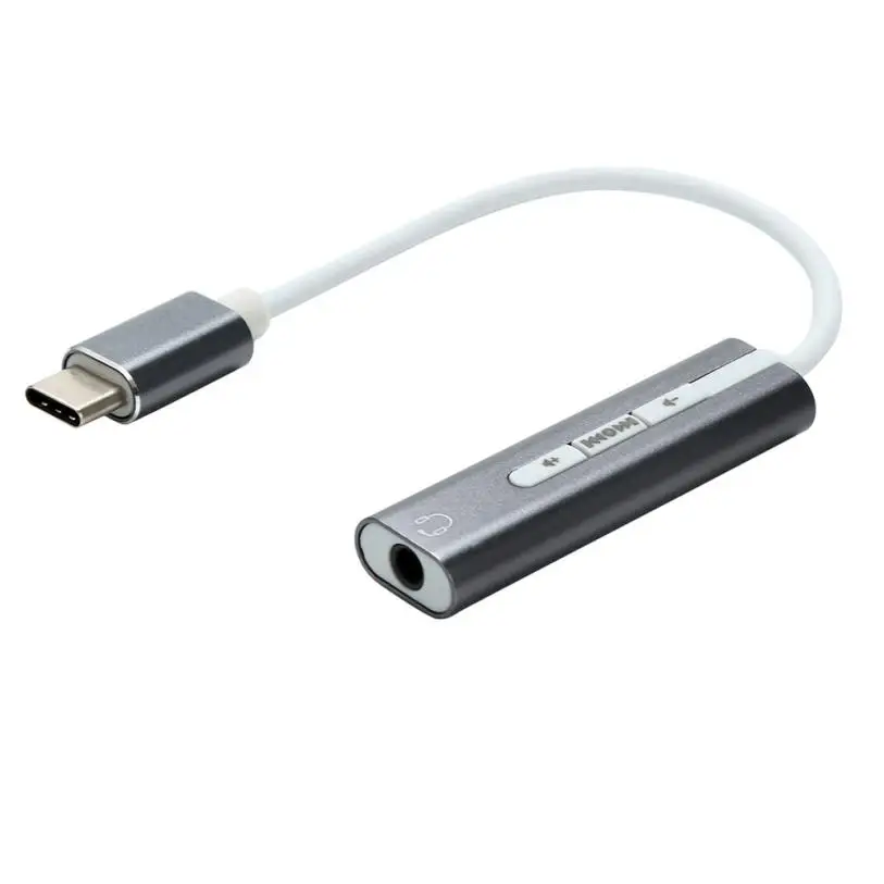 Новый аудио кабель адаптер Внешний Тип C Usb звуковая карта USB 3 5 мм разъем для