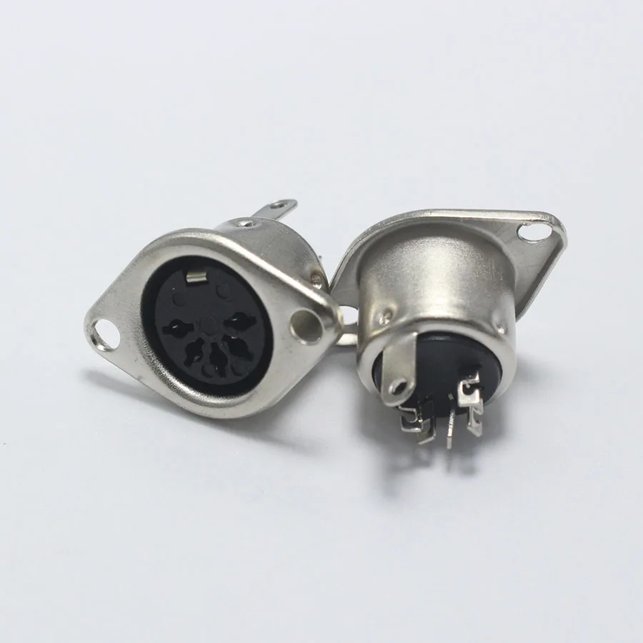 EClyxun 10 шт. 5 PIN DIN разъем Женский кабель адаптер Pin Панель Крепление припоя Тип