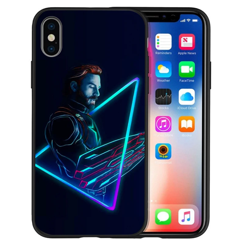 Роскошный чехол Marvel Мстители Супергерои Дэдпул Человек-паук для Apple iPhone X чехол 7 8 6 6S Plus 5 5S SE XS MAX XR Etui Coque