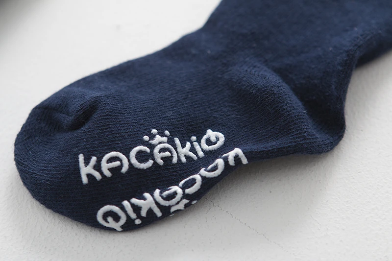 KACAKID/Детские колготки для девочек, милые детские колготки с цветочным принтом и бантиком хлопковые нескользящие детские колготки для девочек ka1171