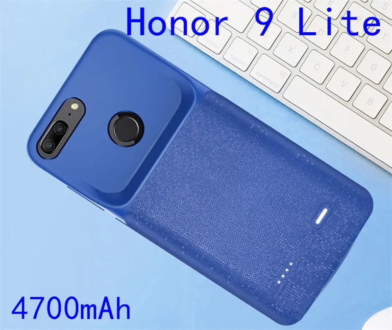 Чехол-батарея для huawei Honor 8 Lite, зарядное устройство, задняя крышка для huawei Honor 9 Lite, чехол, тонкий, противоударный, внешний аккумулятор, чехол s Capa Funda - Цвет: Honor 9 Lite-Blue