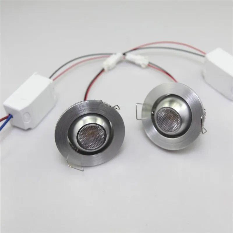 12 шт./лот 3 Вт под шкафом точечное освещение мини светодиодные светильники